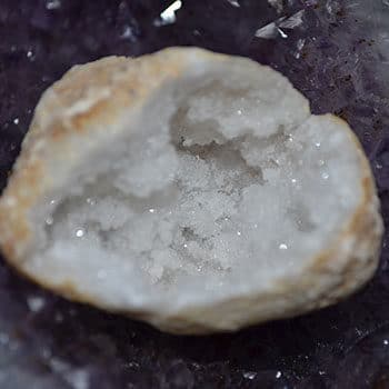 Karlenza mini geode cristal de roche 14